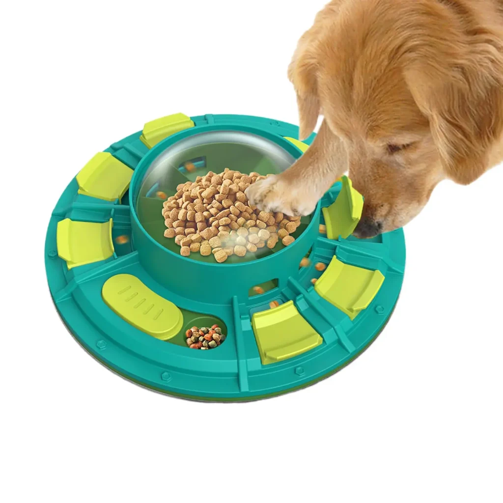 3-in-1 Interactive Dog Food Puzzle Toy & Slow Feeder with Nail Scratch Board for Small, Medium, and Large Dogs – Boosts Brain Stimulation