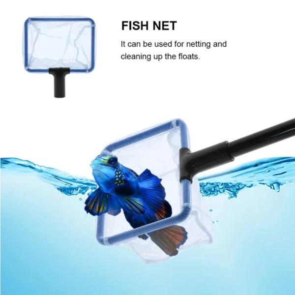 5-in-1 Aquarium Cleaning Kit: Fish Tank Algae Scrapers, Water Siphon & Sand Vacuum Cleaner Tools - Image 2