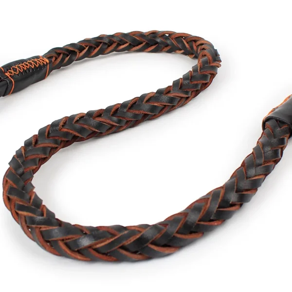 Durable Braided Leather Dog Leash for Large Breeds - Ideal Training Lead for Shepherds, Bulldogs, Labradors & Golden Retrievers - Image 4