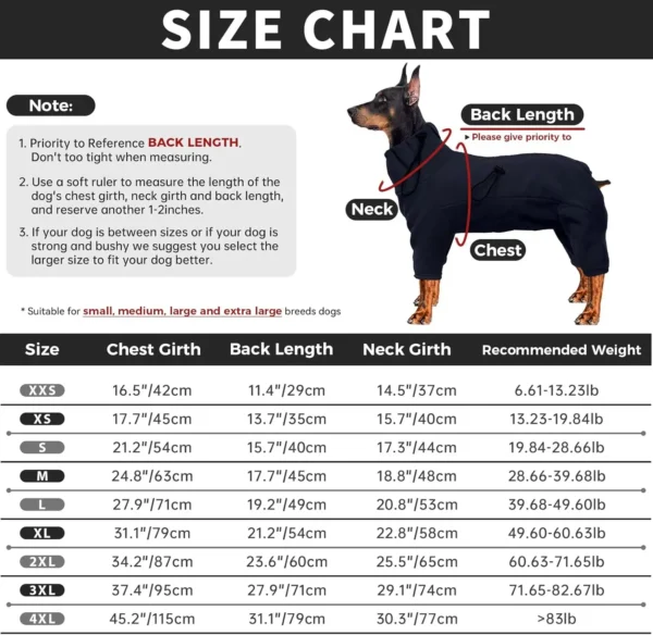 Dog Winter Coat Fleece Pullover Pajamas – Soft, Windproof, Warm Cold Weather Jacket & Cozy Vest for Pets - Image 2