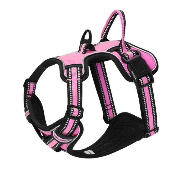 Adjustable Reflective Harness Dog Training Collar for Safety & No-Pull Support – Outdoor Sports Vest for Dogs - Image 3