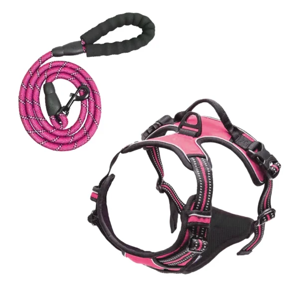 Adjustable Reflective Harness Dog Training Collar for Safety & No-Pull Support – Outdoor Sports Vest for Dogs - Image 2