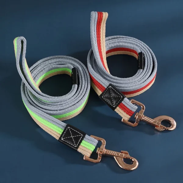 Professional Pet Canvas Leash for Walking Cats & Dogs - Durable Training Leash for Small & Large Dogs - Image 3