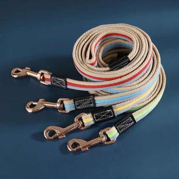 Professional Pet Canvas Leash for Walking Cats & Dogs - Durable Training Leash for Small & Large Dogs - Image 2