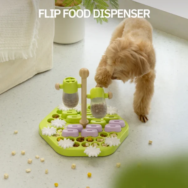 Puzzle Toy & Slow Feeder for Puppies - Interactive IQ Booster, Food Dispenser & Non-Slip Training Bowl for Dogs - Image 3